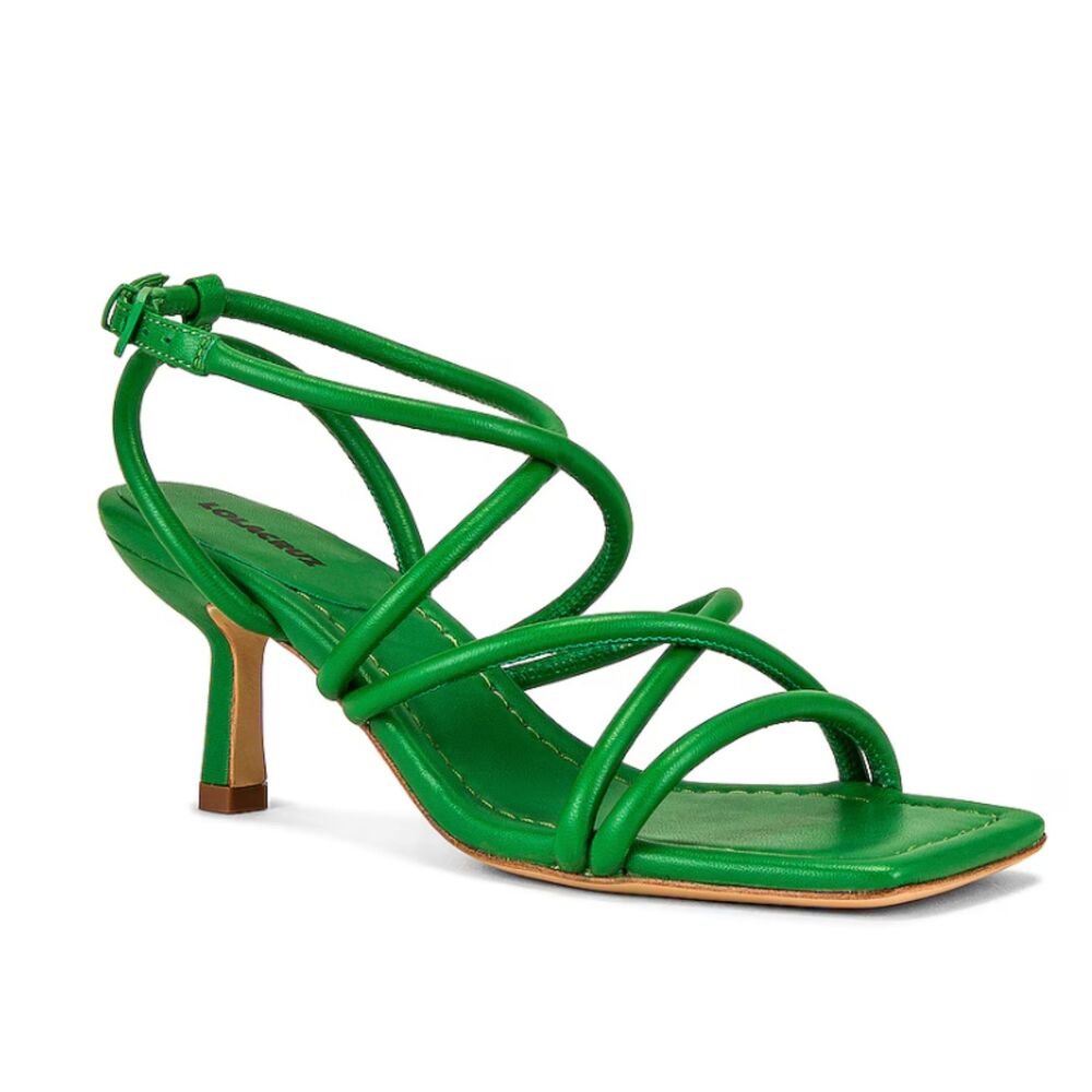Lola Cruz Sivi Sandal Heel Pumps Green Size EU 39 US 8